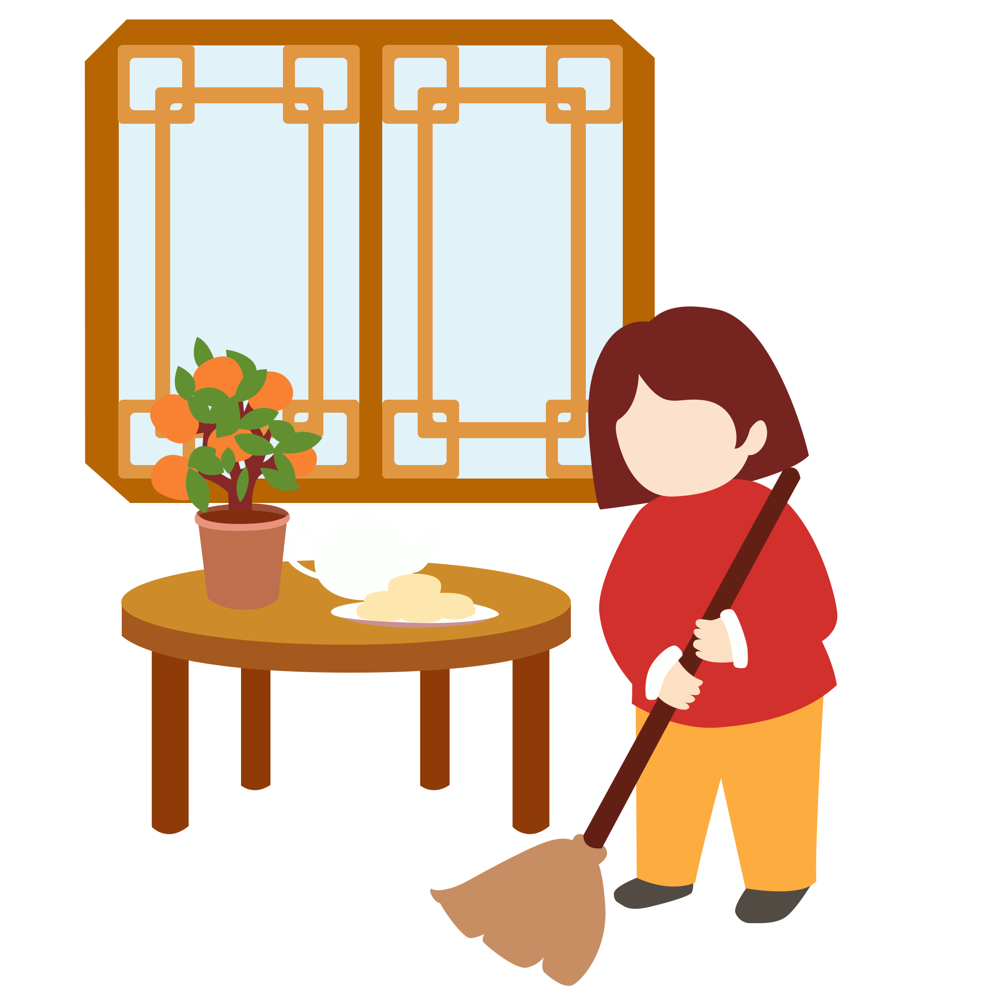 春节大扫除插画创作方法！快速制作技巧！