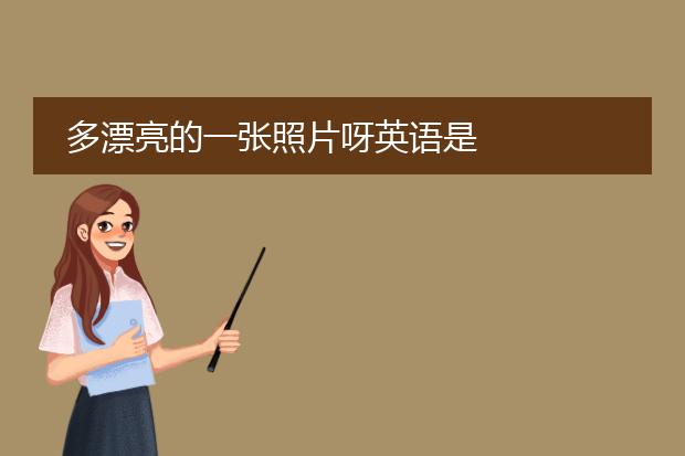 多漂亮的一张照片呀英语是