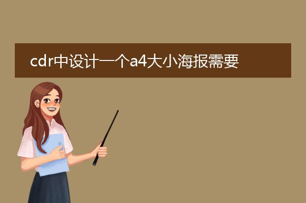 cdr中设计一个a4大小海报需要多长时间?