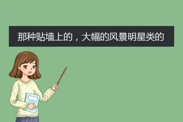 那种贴墙上的,大幅的风景明星类的图纸,的专业名称叫什么来着?