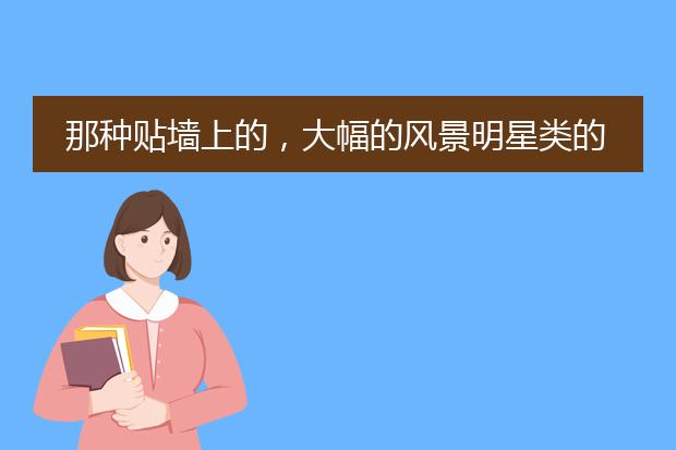 那种贴墙上的,大幅的风景明星类的图纸,的专业名称叫什么来着?