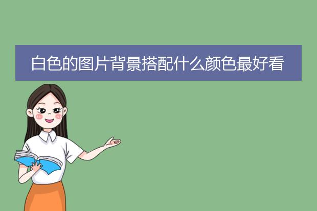 白色的图片背景搭配什么颜色最好看?
