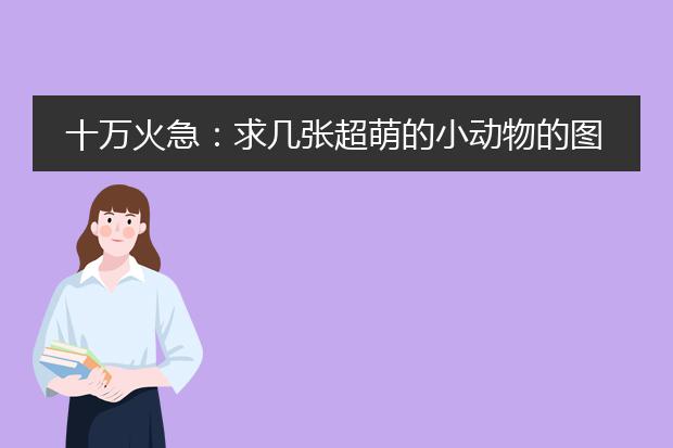 十万火急：求几张超萌的小动物的图片，铅笔画也行!