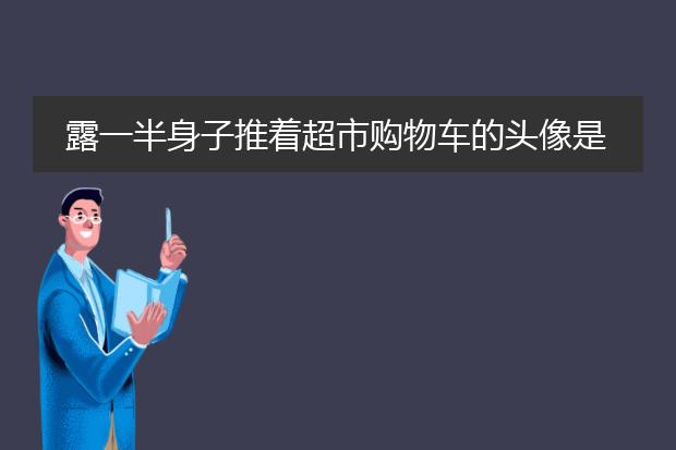 露一半身子推着超市购物车的头像是情头吗？