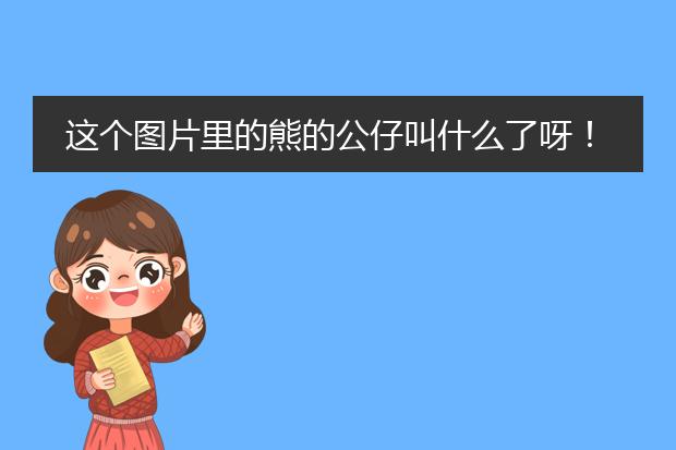 这个图片里的熊的公仔叫什么了呀！