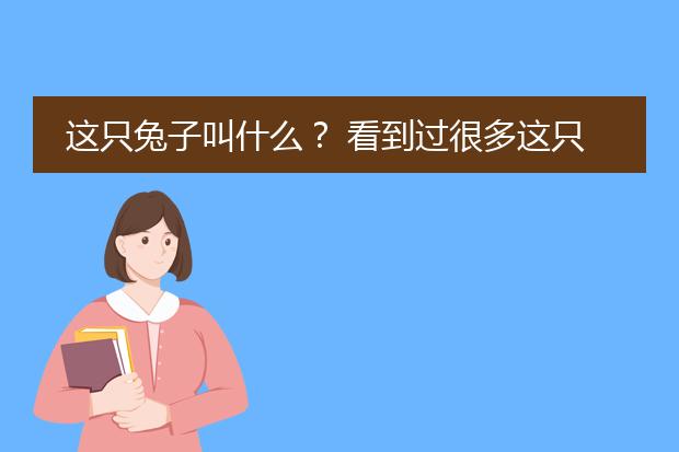 这只兔子叫什么？ 看到过很多这只兔子的图片