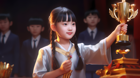 中国女孩获奖荣誉摄影