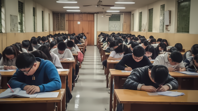 大学生考试状态记录高清图