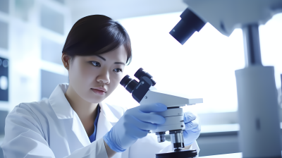 分析化学实验研究摄影图