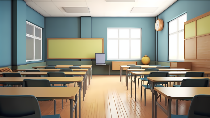 新现代教学教室高清图