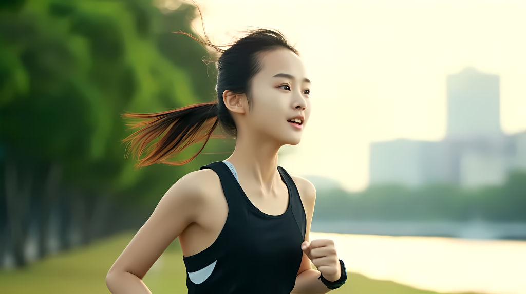 户外健康运动晨跑版权图片下载