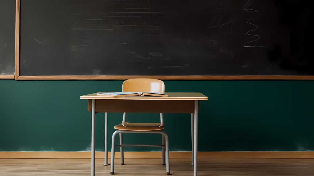 教室教学用具摄影版权图片下载