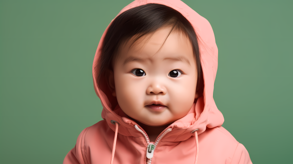可爱宝宝戴帽子艺术摄影图