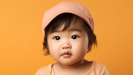 萌趣可爱亚洲宝宝艺术摄影图
