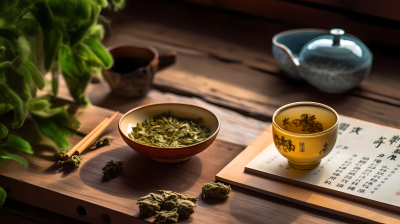 自然风的茶艺摄影图