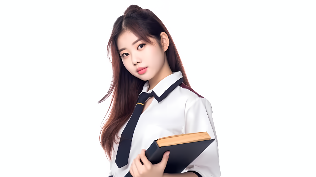校园女孩校服写真摄影图版权图片下载