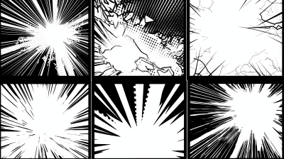 日本漫画创作线条背景高清图