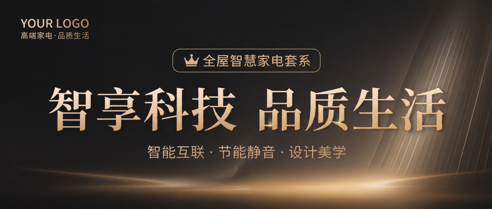 智能家电科技风宣传微信公众号首图