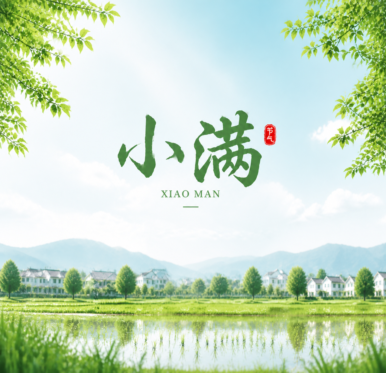 小满时节清新简约微信公众号次图