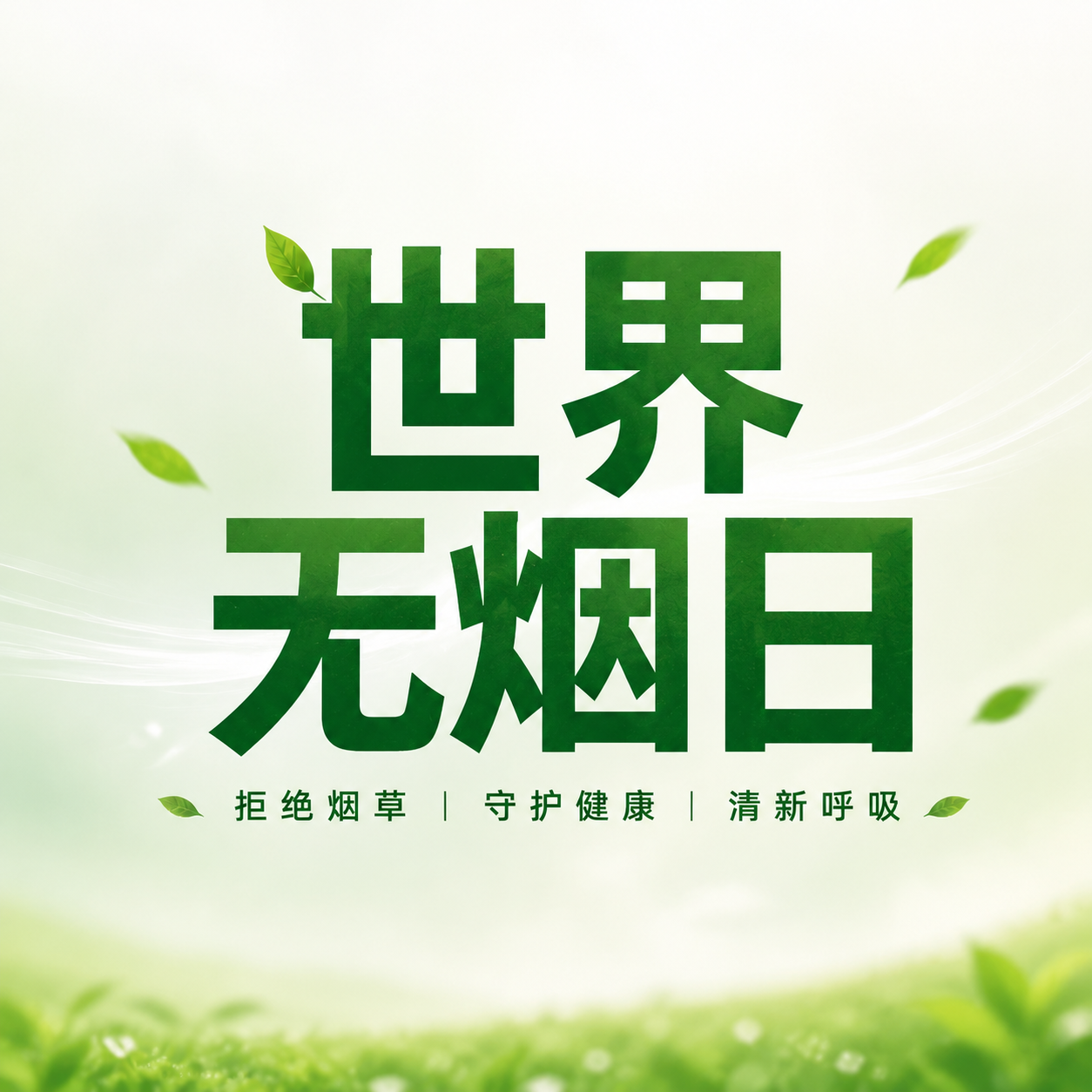 世界无烟日拒绝烟草微信公众号次图