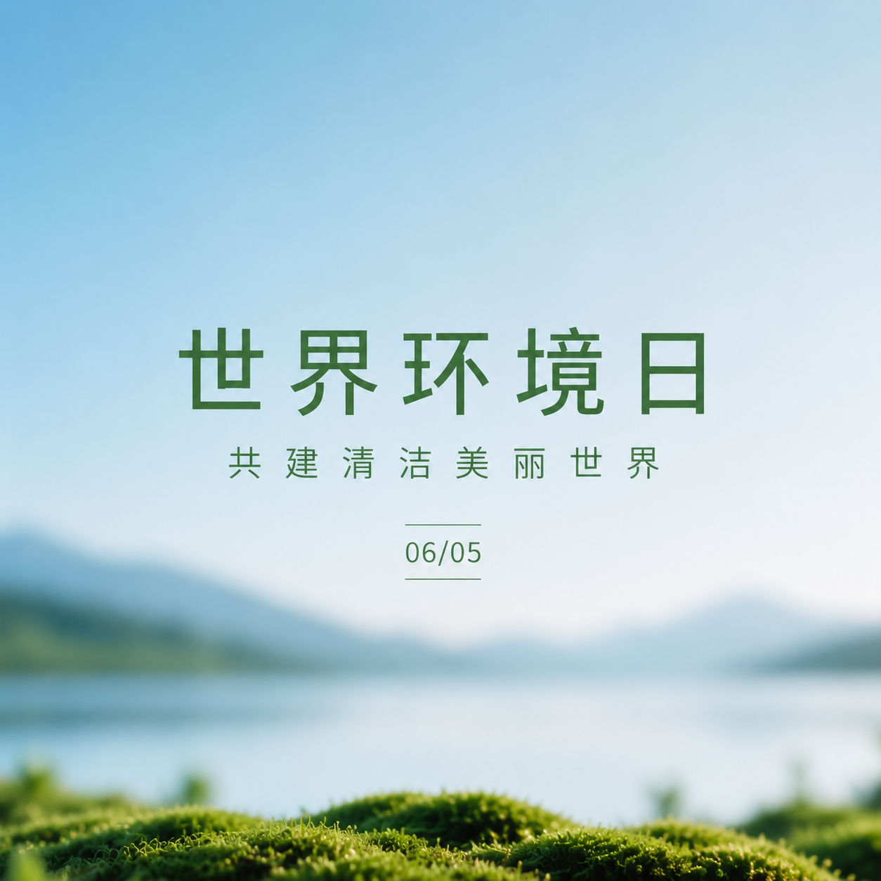 世界环境日清洁地球微信公众号次图