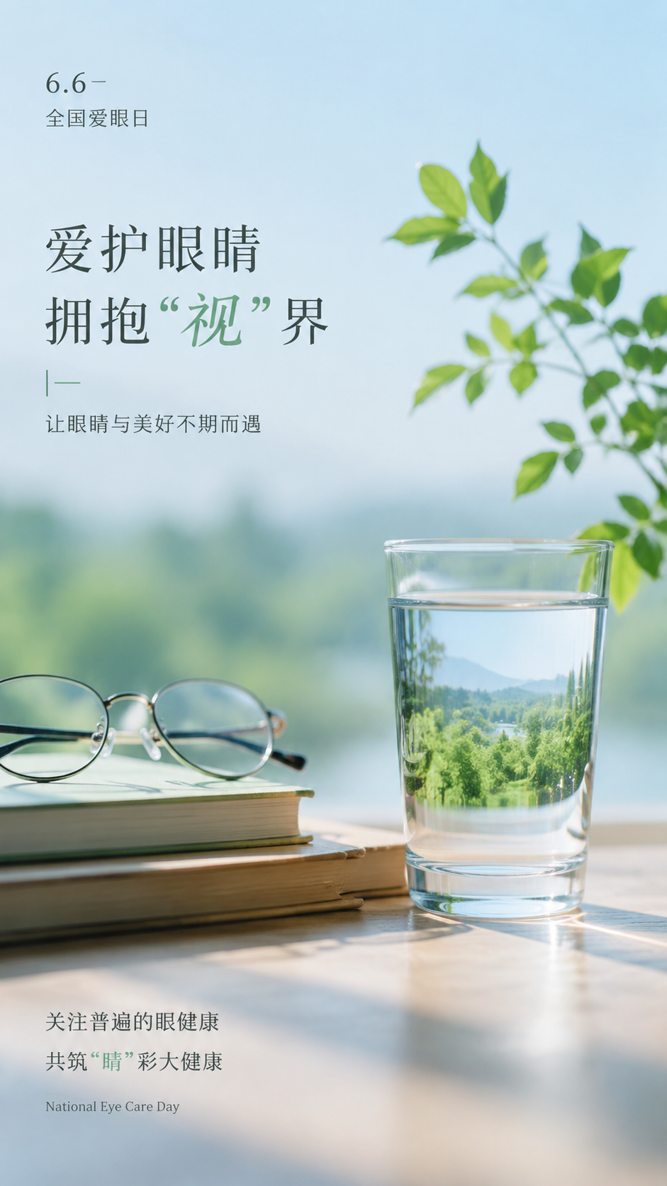 全国爱眼日知识科普创意手机海报