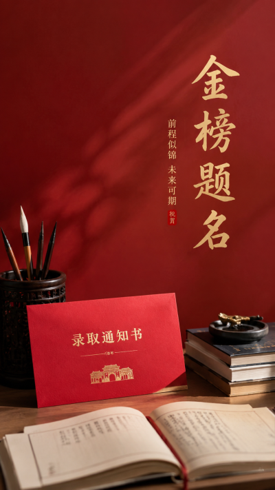 2026高考学子金榜题名创意手机海报