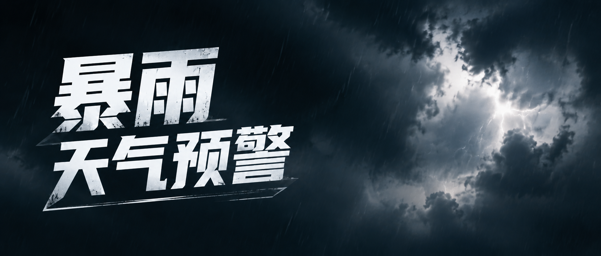 暴雨预警防汛备汛微信公众号首图