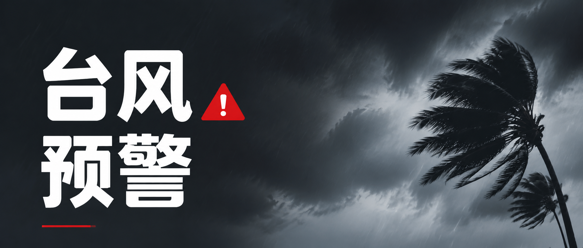 台风预警居家避灾微信公众号首图