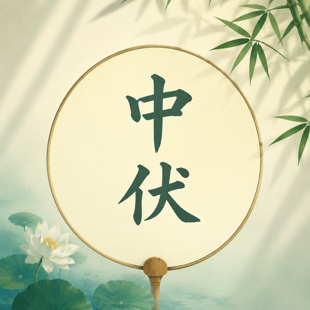 中伏时节竹叶创意微信公众号次图