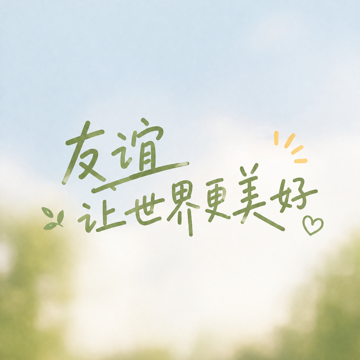 国际友谊日并肩成长微信公众号次图