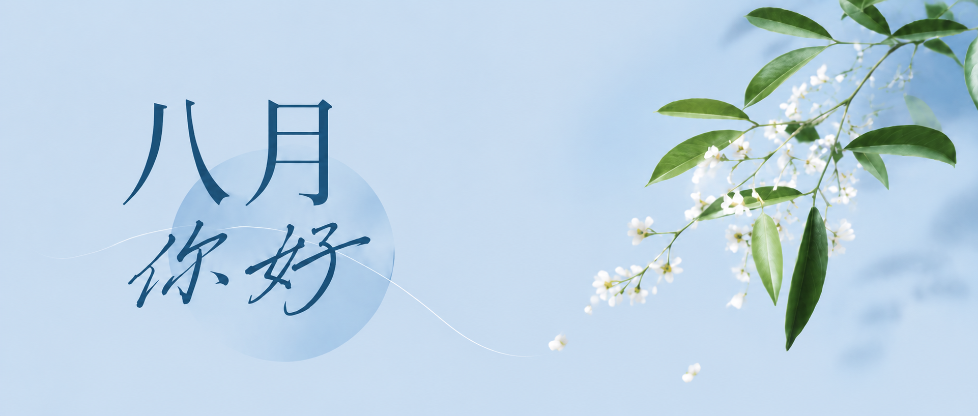 八月你好盛夏收官微信公众号首图