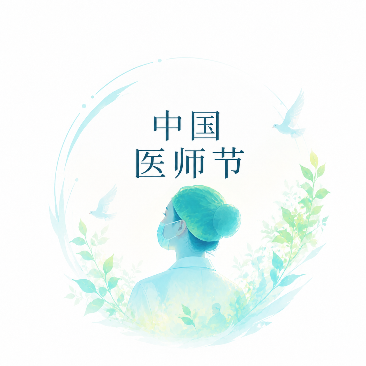 中国医师节水彩风微信公众号次图