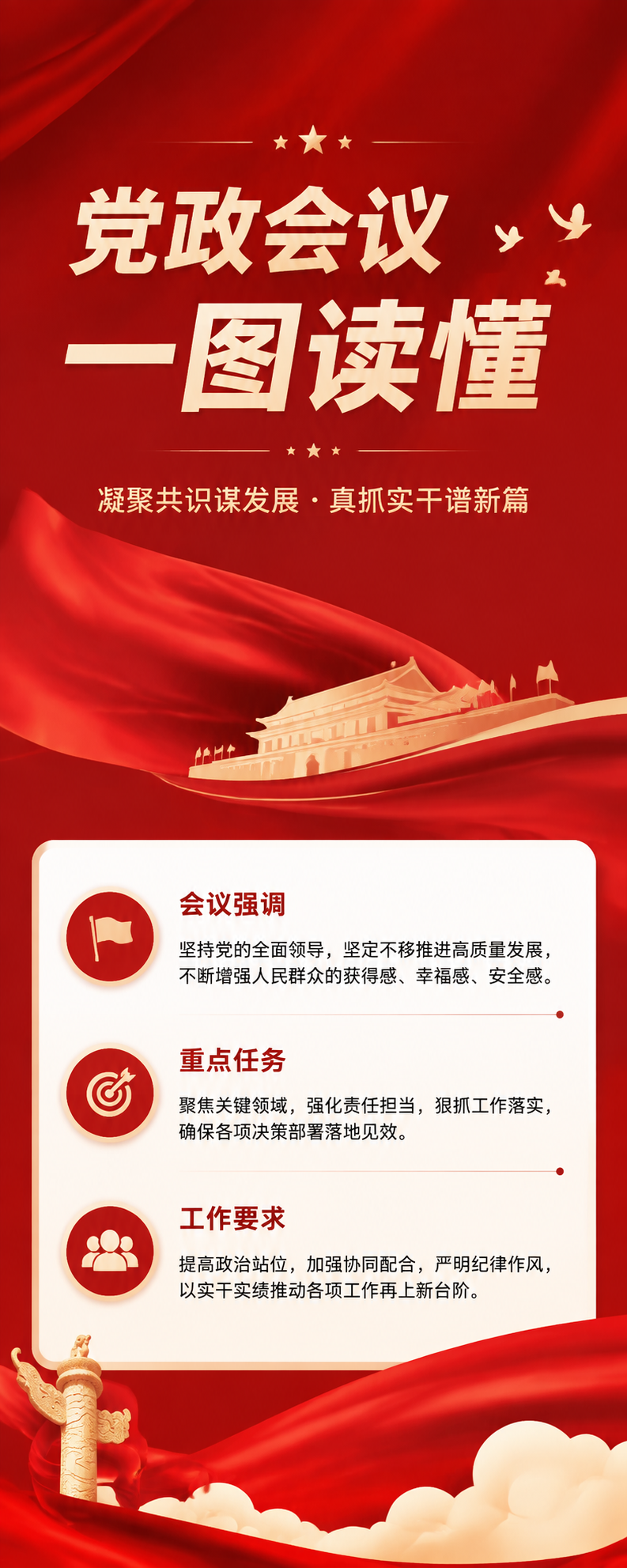 一图读懂深学细悟贯彻落实长图