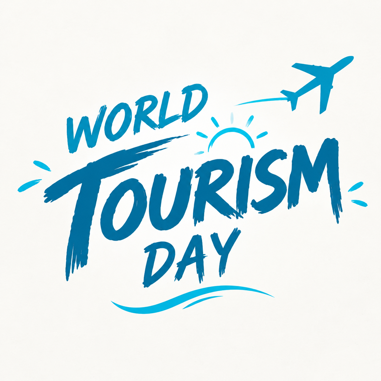 世界旅游日极简风微信公众号次图