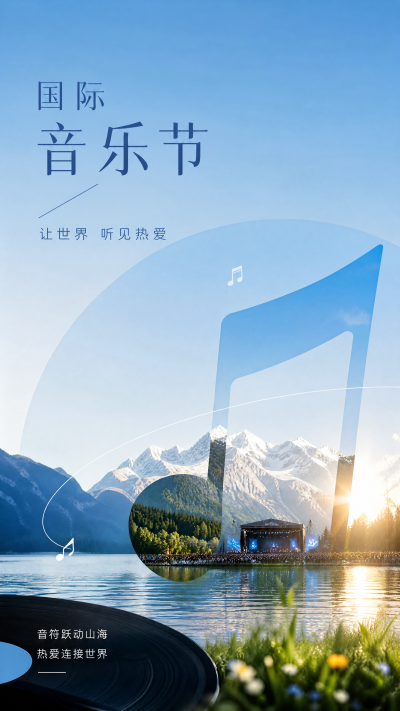 唱响国际音乐节大舞台手机海报