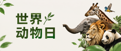 世界动物日与爱心同行微信公众号首图
