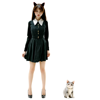 猫耳女孩PNG素材