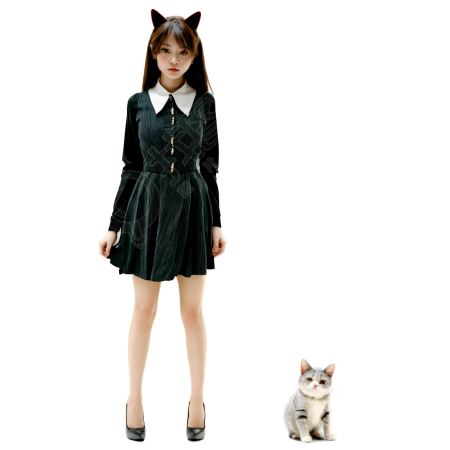 猫耳女孩PNG素材