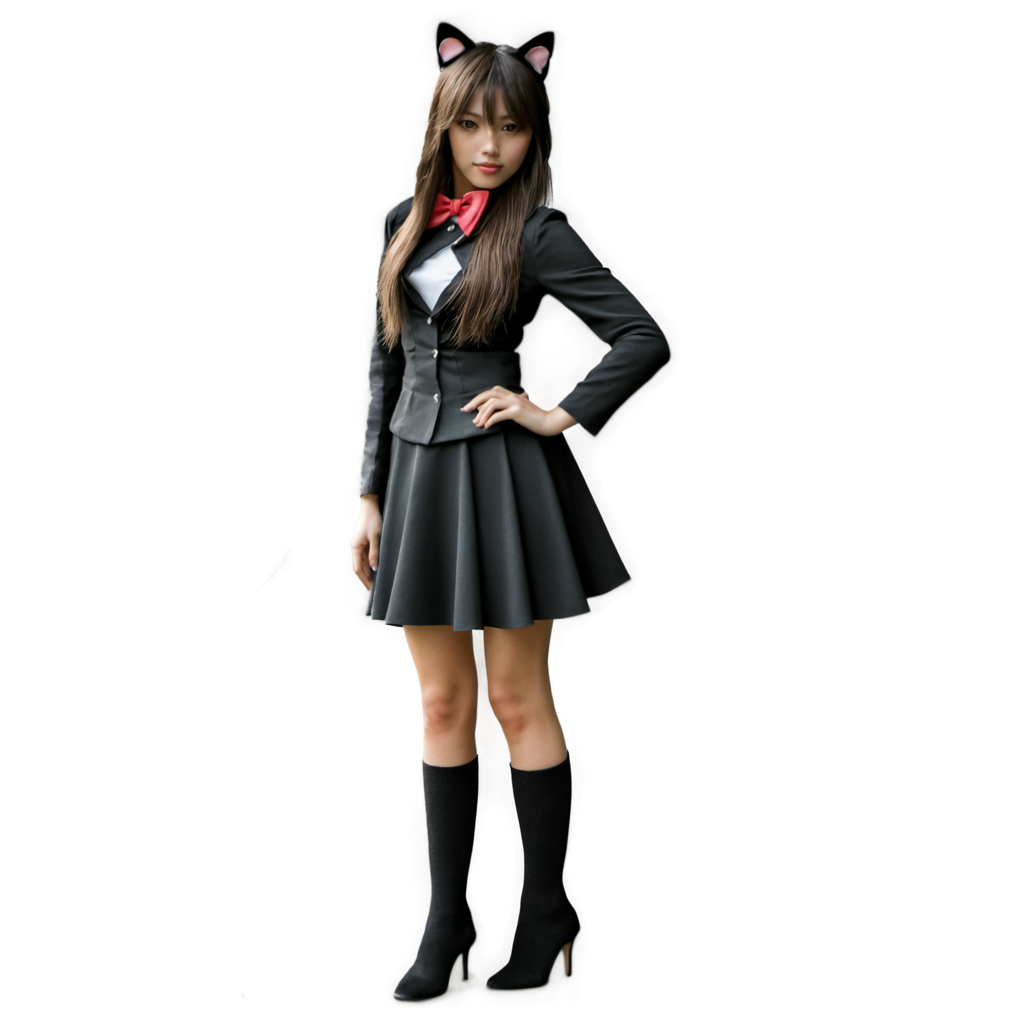 猫耳女孩素材图片