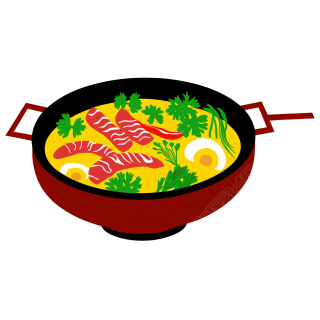 火锅插图素材图片