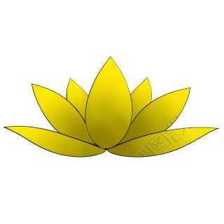 荷花插画素材