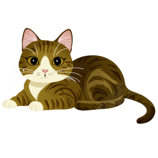 可爱日本猫插图素材