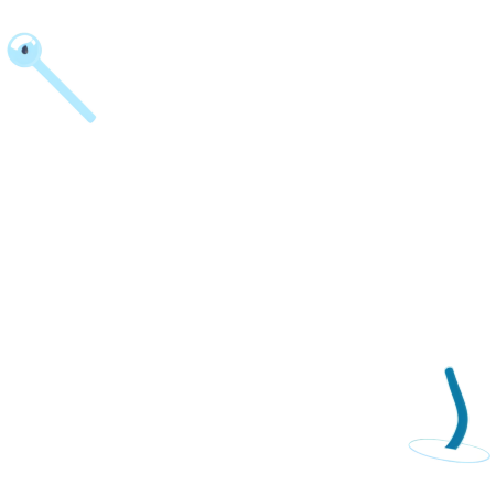 蓝色插图生成PNG素材