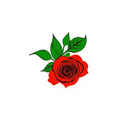 玫瑰插画素材