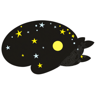 夜晚插画素材收集