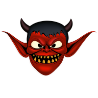 恶魔插画素材