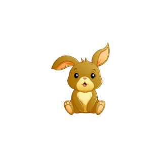 可爱兔子插画素材
