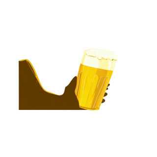 啤酒插画素材图下载
