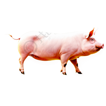 可爱猪插画素材图